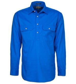 Pilbara Mens L/SL Closed Front Shirt