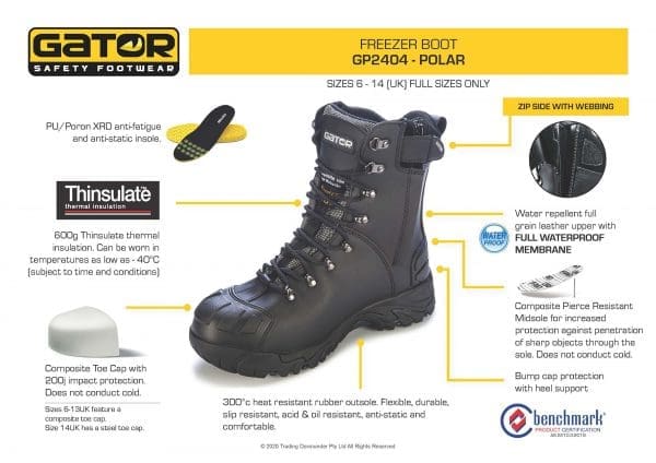 Freezer sale safety footwear