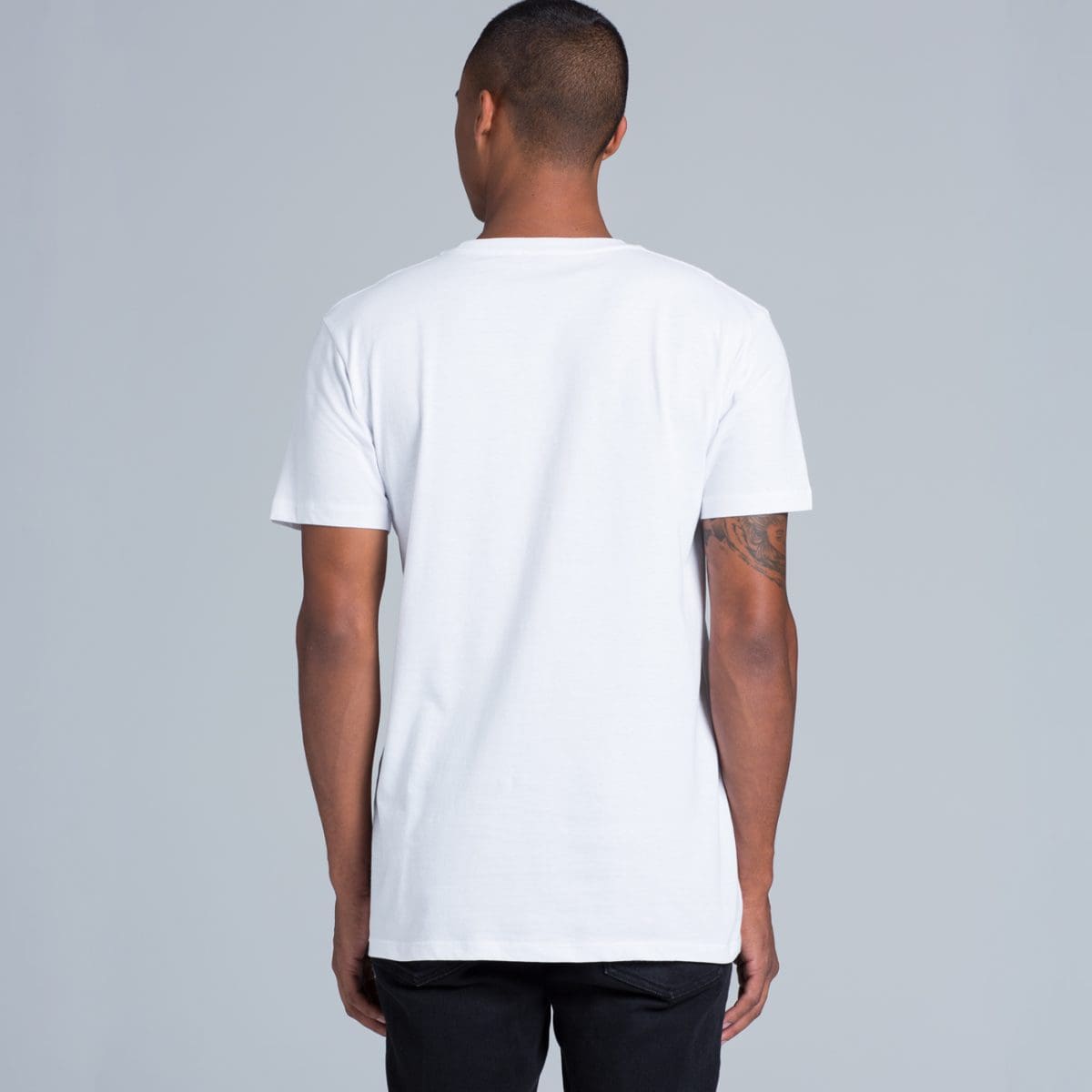As colour 5001 mens staple tee tradey s browns plains