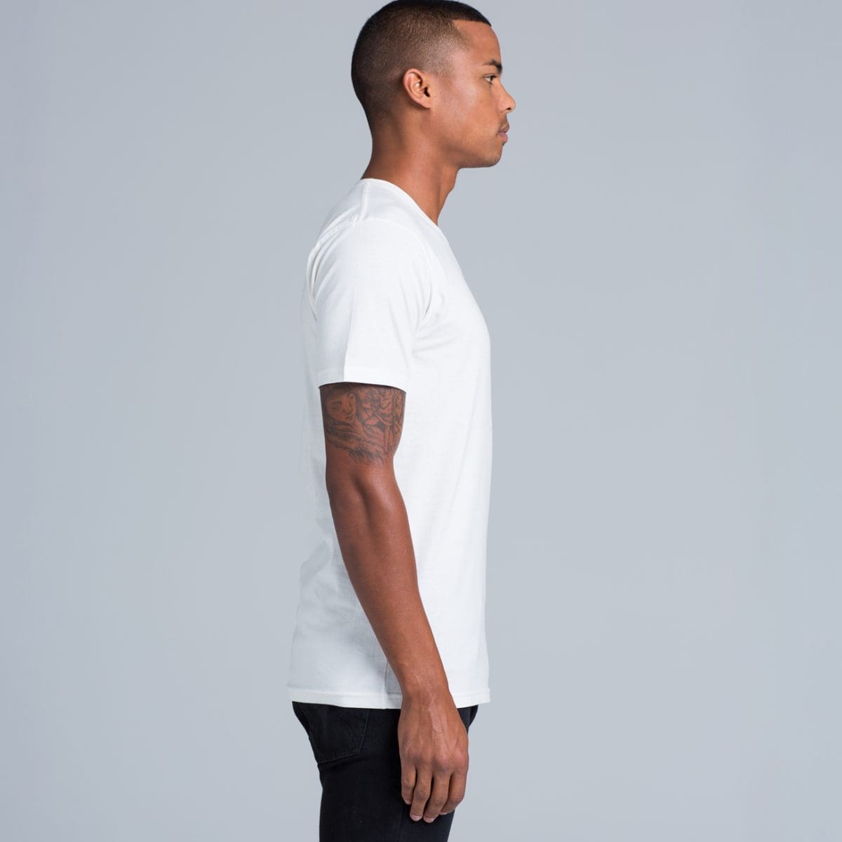 As colour 5001 mens staple tee tradey s browns plains